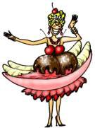 Perry A~ The Consummate Entertainer and Dessert Analyst People Are Just Desserts Banana Split